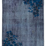 Hand-knotted vintage oriental 1980s 112 cm x 201 cm purple rug
