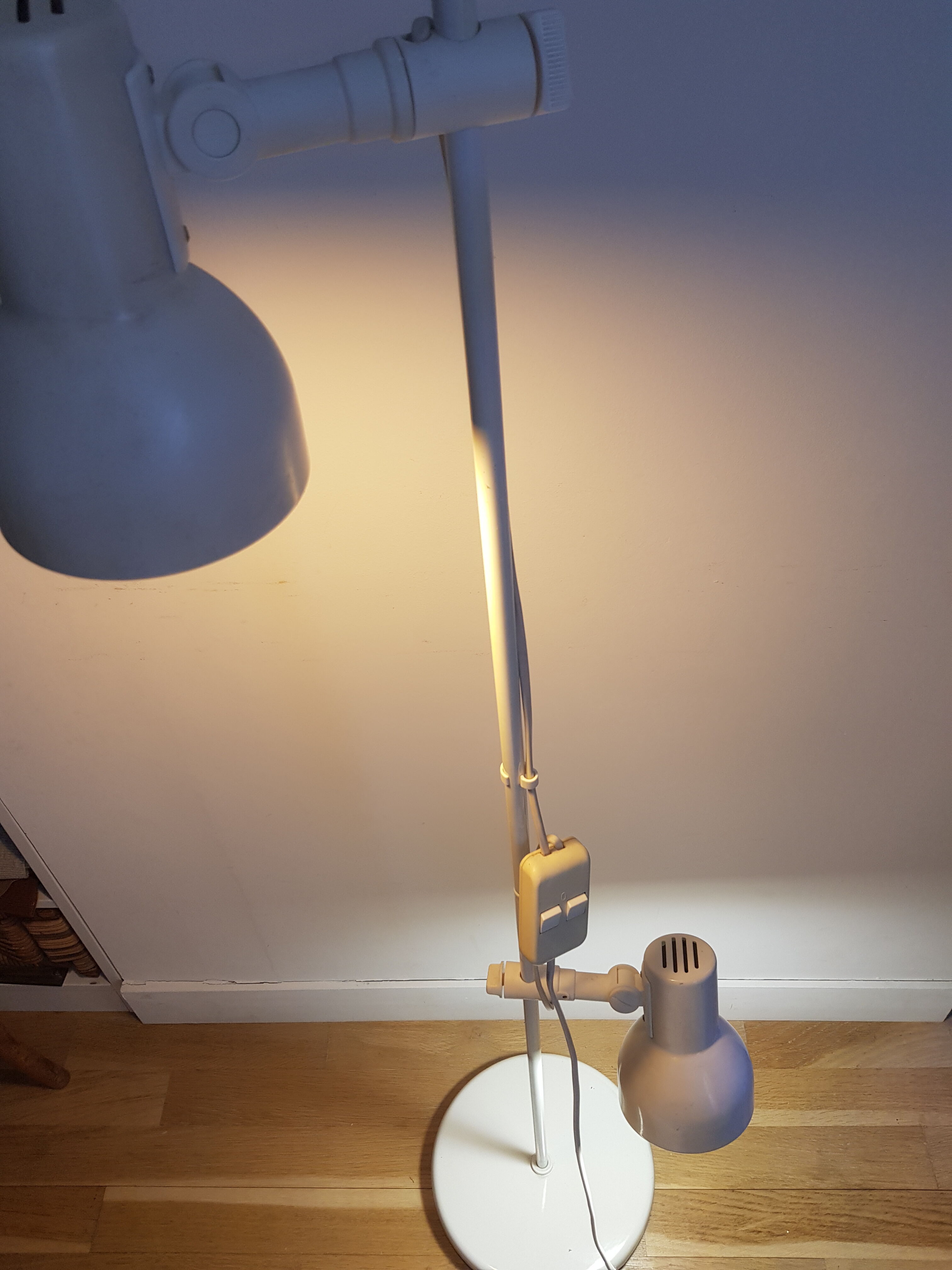 Floor lamp with 2 spots