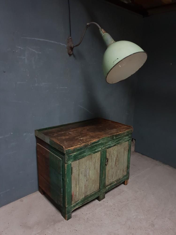 Old enamel wall lamp outdoor lamp XXL