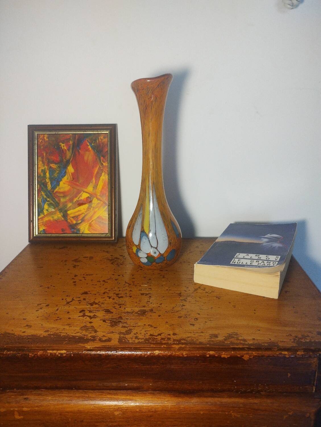 Blown glass vase
