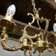 French vintage 4 branch bronze birdcage chandelier 5 arm ceiling fixture light chandelier FAL mfg
