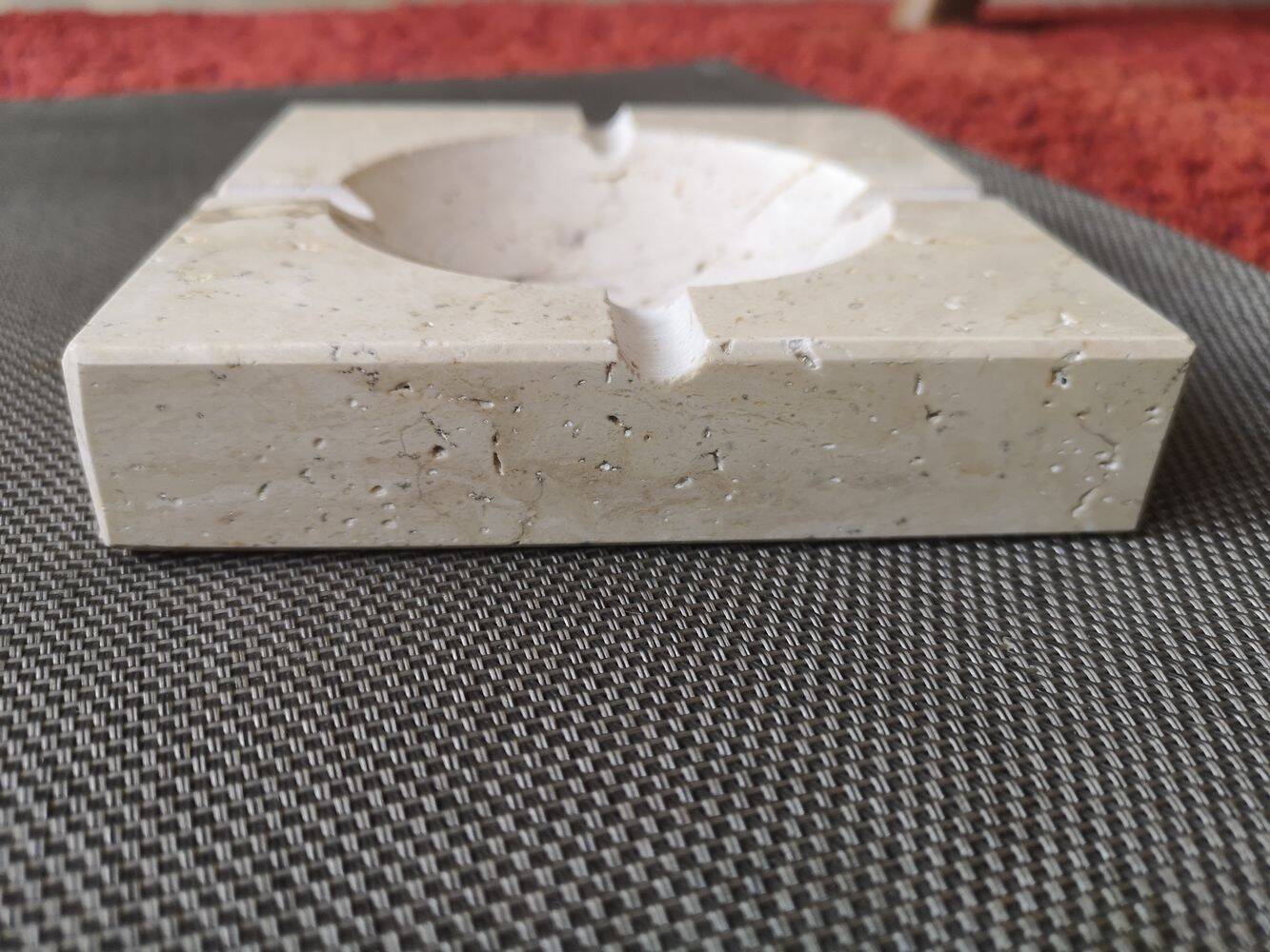 Italian travertine ashtray - 1960s/1970s