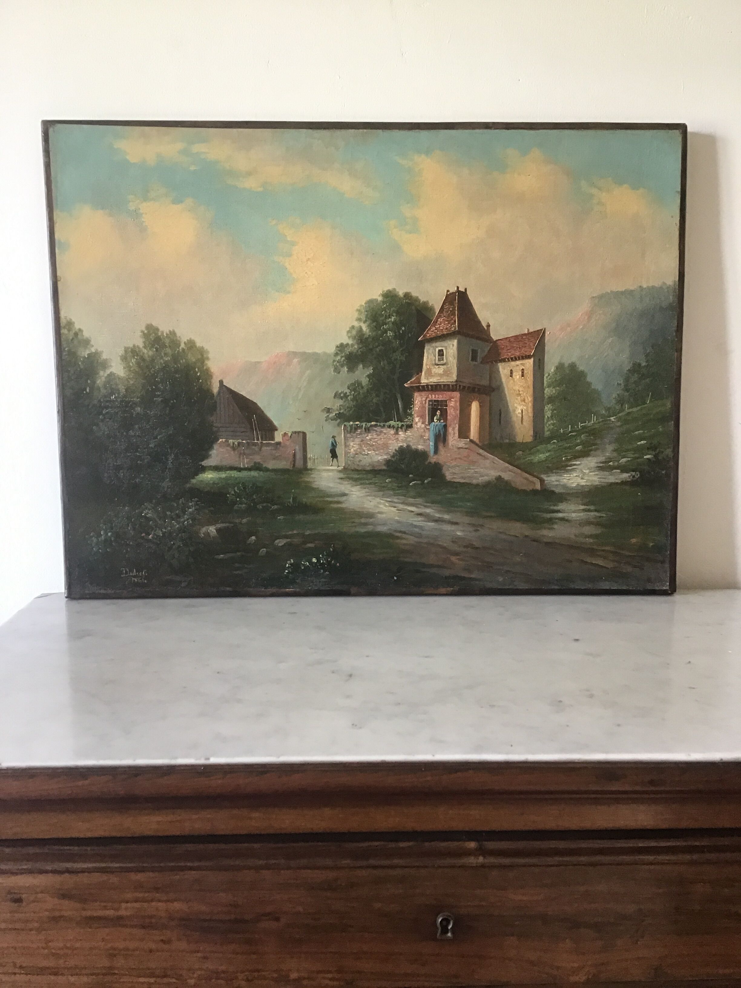 Ancient landscape table