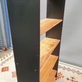 Black two-tone pine shelf