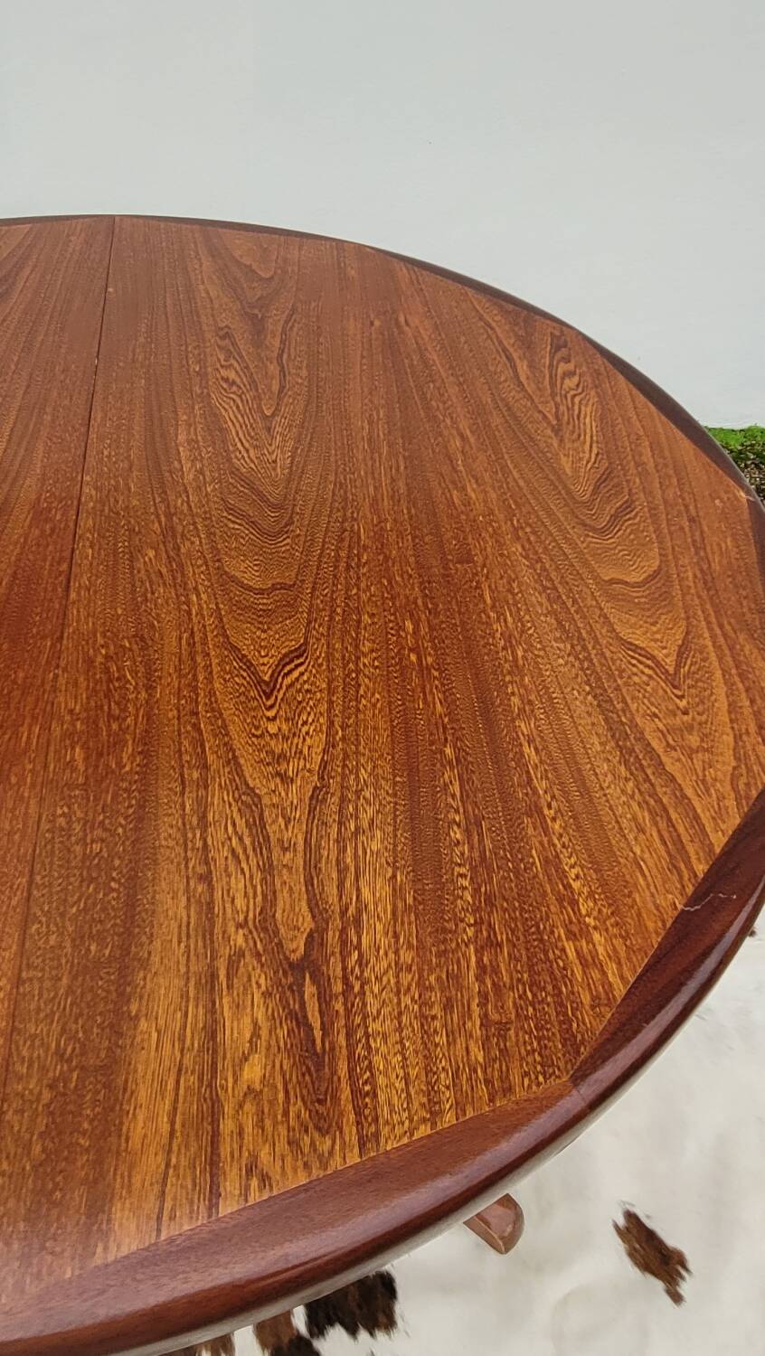 Vintage Scandinavian style table with 2 teak extensions, 1960s