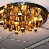 J.T. Kalmar Plaffoniere avec cristaux de verre de Murano, Autriche 1960