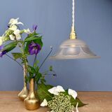 Vintage glass flower pattern lampshade pendant light