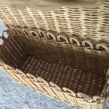 Natural rattan wall shelf