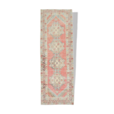 Tapis persan vintage rouge et beige 3 x 9, 98 x 285 cm SK 21187