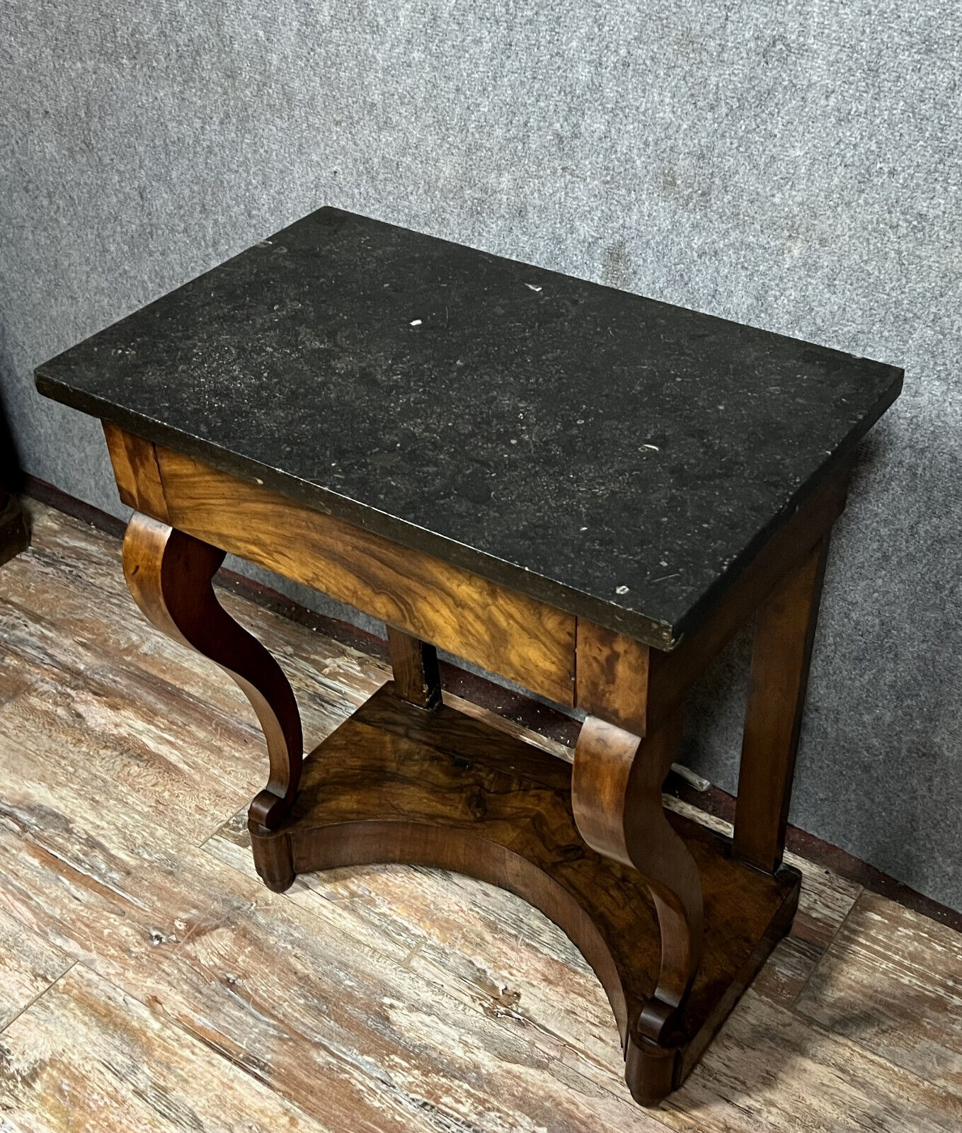 Console d'apparat époque restauration en acajou vers 1820