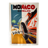 Lithograph of the 1931 Monaco Grand Prix