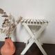 Tabouret de pêche à lattes vintage