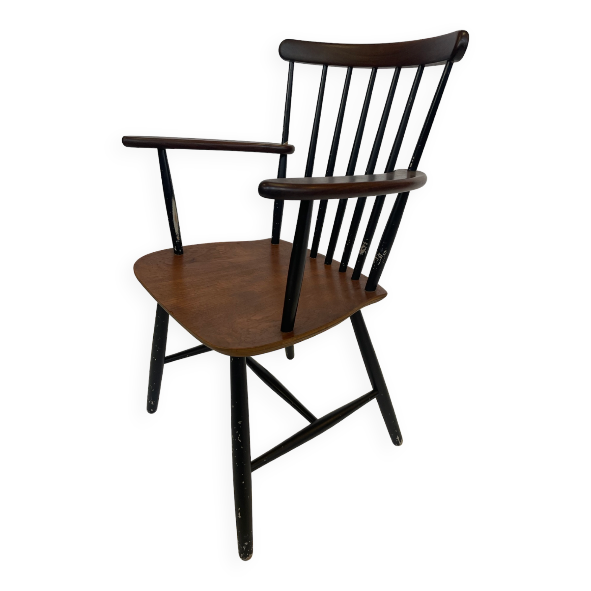 Vintage Bar chair with armrests Billund Traevarefabrik Denmark Design
