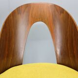 1960s Antonin Suman Set of Four Restored Dining Chairs in Walnut Finish