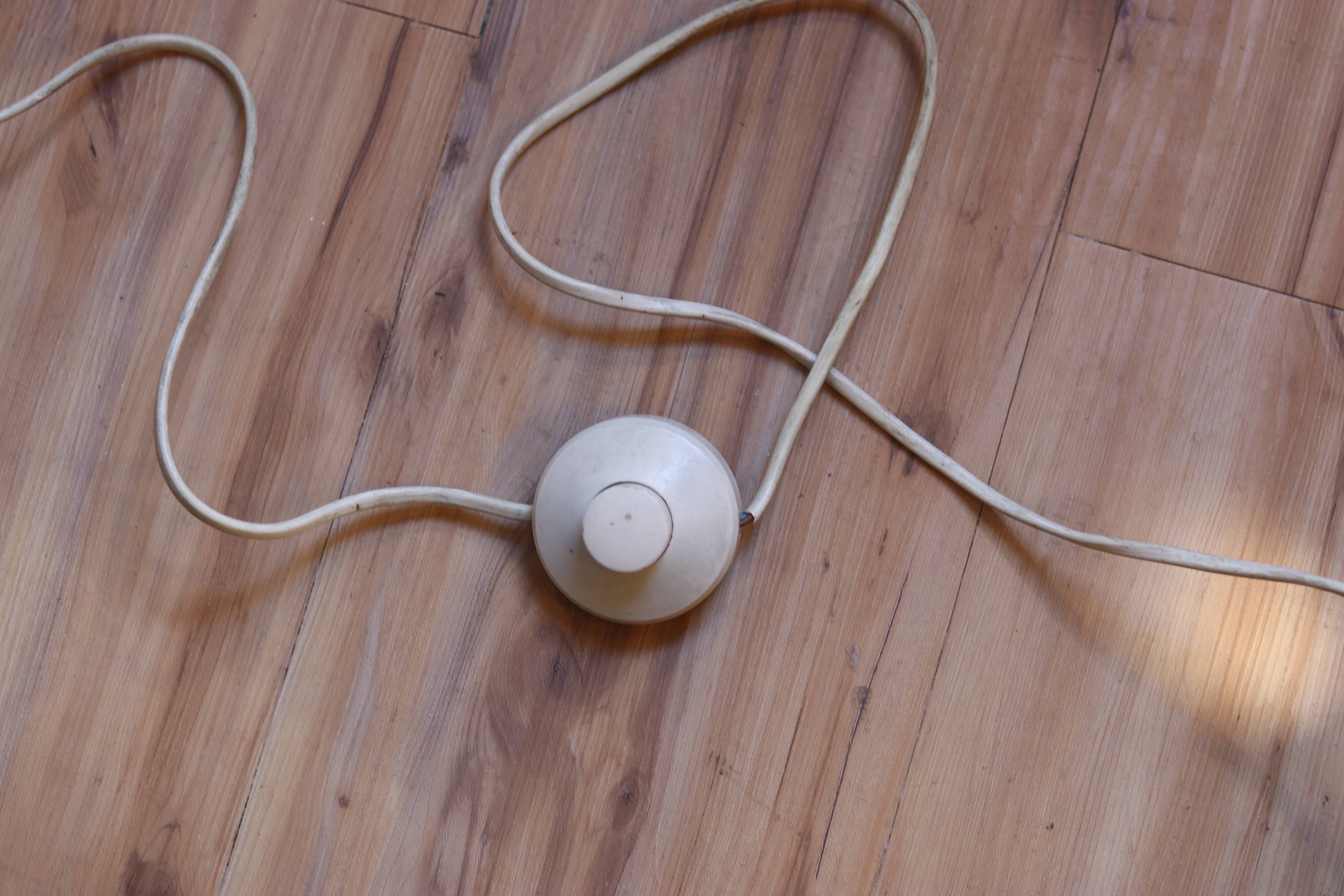 Large vintage German floor lamp from the 1970s.