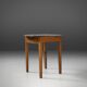 French round sidetable in oak with blue top and beautiful patina, ca. 1850