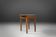 French round sidetable in oak with blue top and beautiful patina, ca. 1850