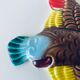 Decorative wall bird in ceramic Vallauris