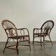 6 fauteuils en rotin