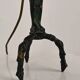 Belle lampe de table en bronze représentant une dame égyptienne, XXe siècle