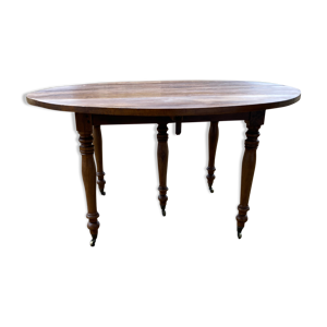 table ronde en noyer