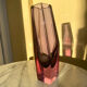Grand vase murano sommerso 60s verre violine