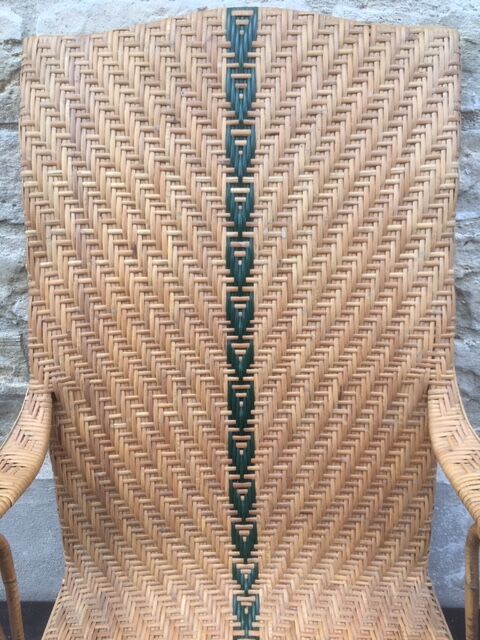 Old rattan chair