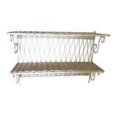 Wicker wall shelf