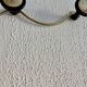 Vintage 1960 gold-plated coat rack with 3 hooks - 45 x 7 cm