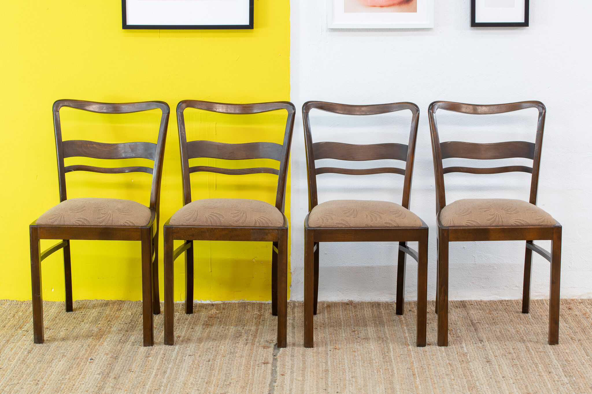 Set of 4 vintage Scandinavian chairs – 45 cm