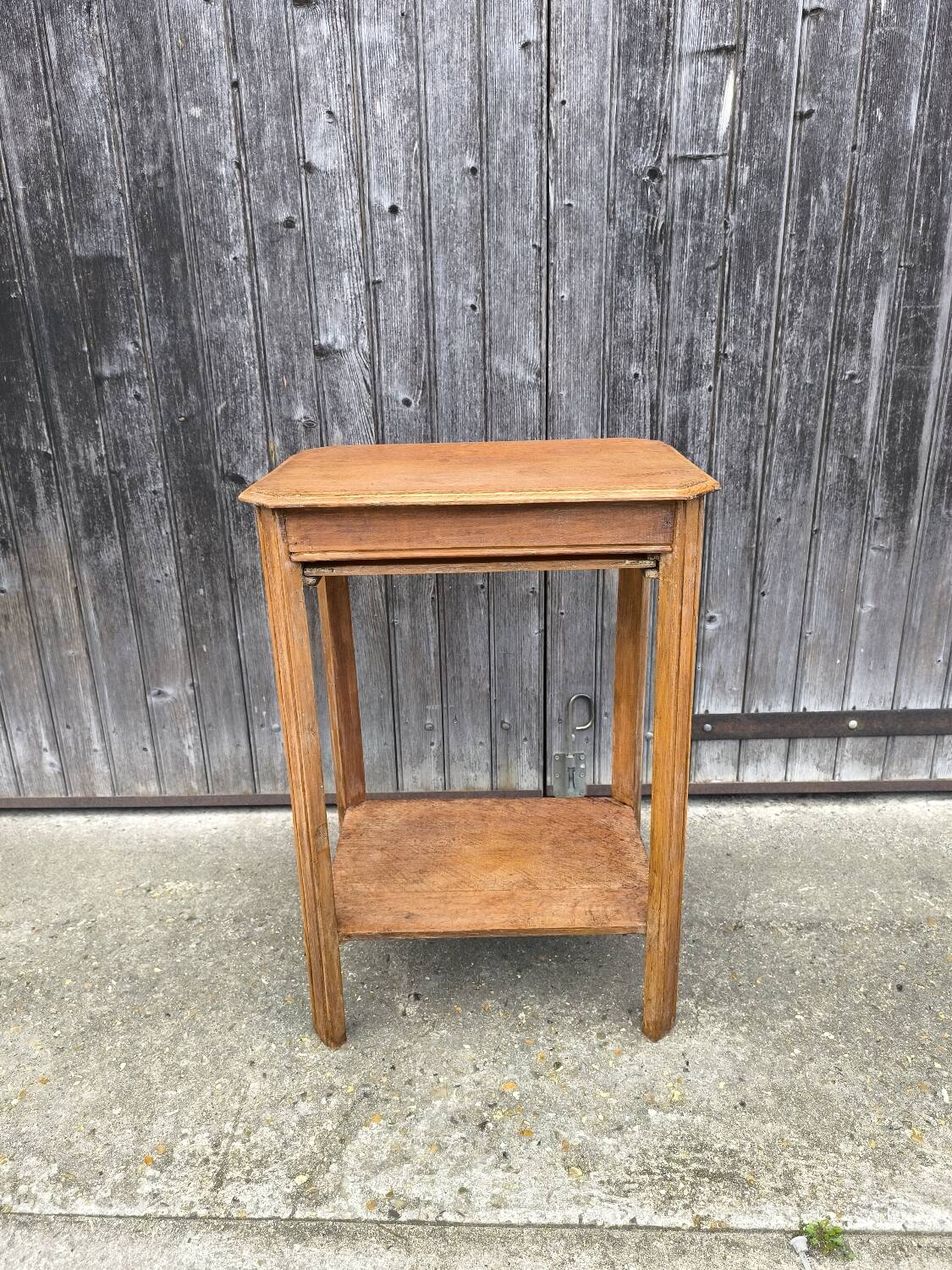 Solid oak side table 1950