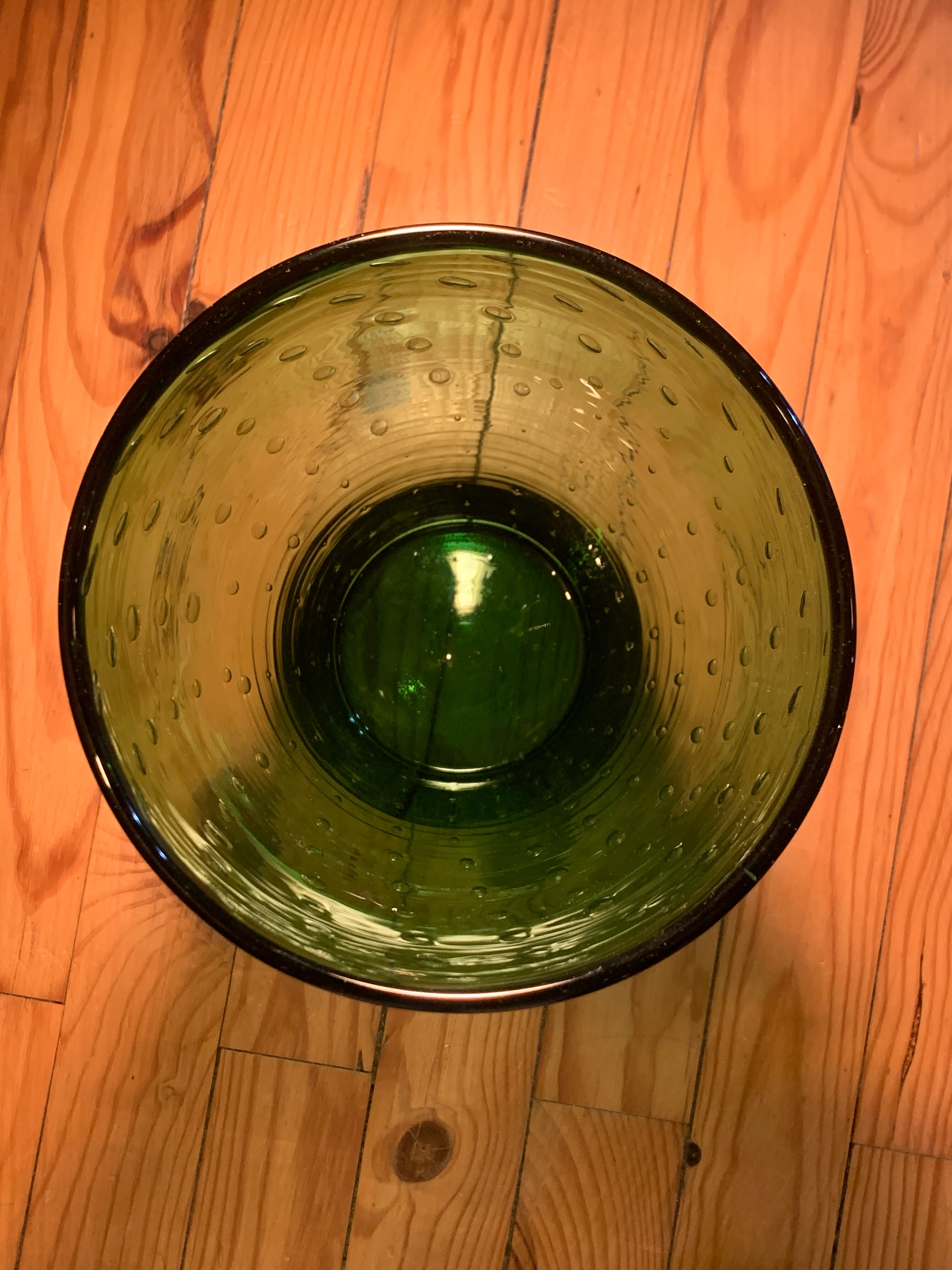 Green vase