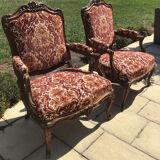 Pair of 19th century armchairs