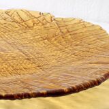 Amber Plate Jute by Pavel Panek / Glass Union / Czech Republic / 1977