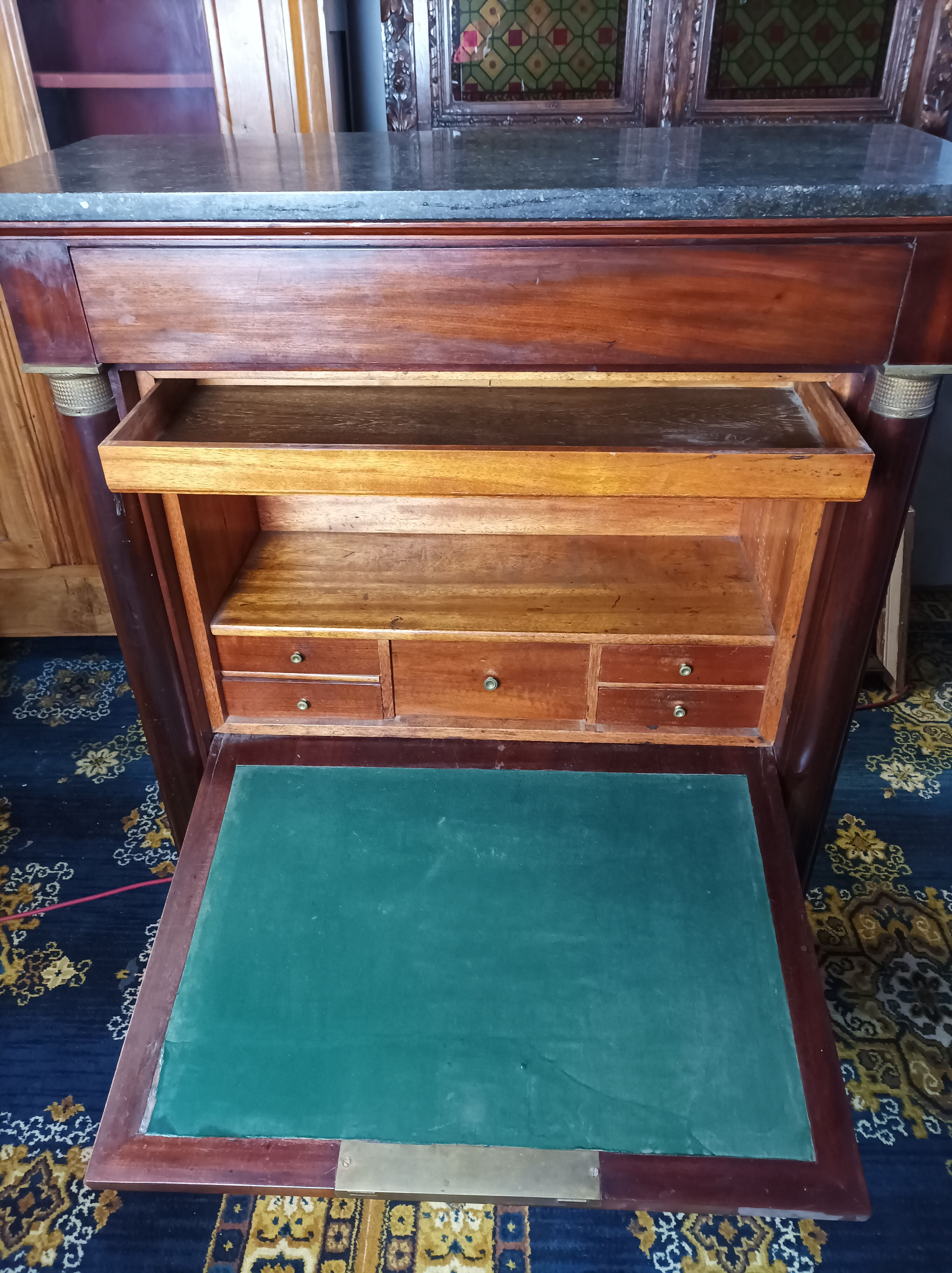 Secretaire Empire en acajou