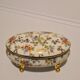 Limoges porcelain bonbonnière signed P & Cie Floral motif