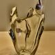 Vintage crystal vase sculpture – signed R. Schneider 1959