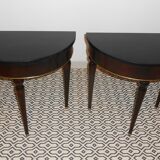 Pair of bedside half-moon