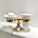 Art Deco soap dish and toothbrush holder