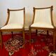Pair of Chairs Rising Swan Collar Restoration Period
