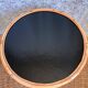 Table basse ronde en rotin vintage