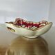 Longwy enamel dish, "Venice" pattern, 1940s-50s