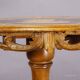 Table d'appoint marquetée Edelweiss Brienz Suisse 1900