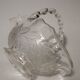 Transparent and translucent glass basket