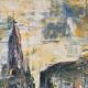 Rue Principale, technique au couteau, signée M Attal 1974
