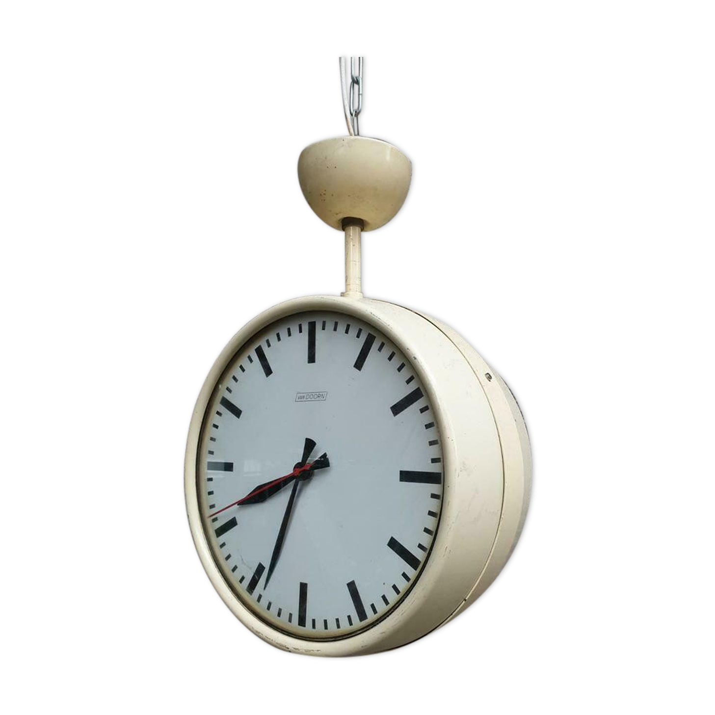 Old school clock double clock from Doorn 60s