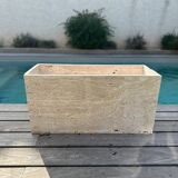 Travertine planter