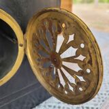 Black marble clock