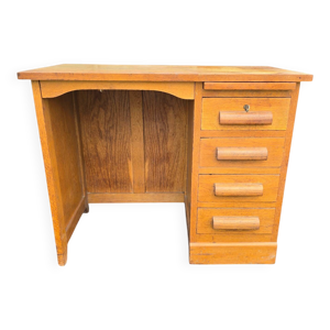Bureau vintage en chêne - clair