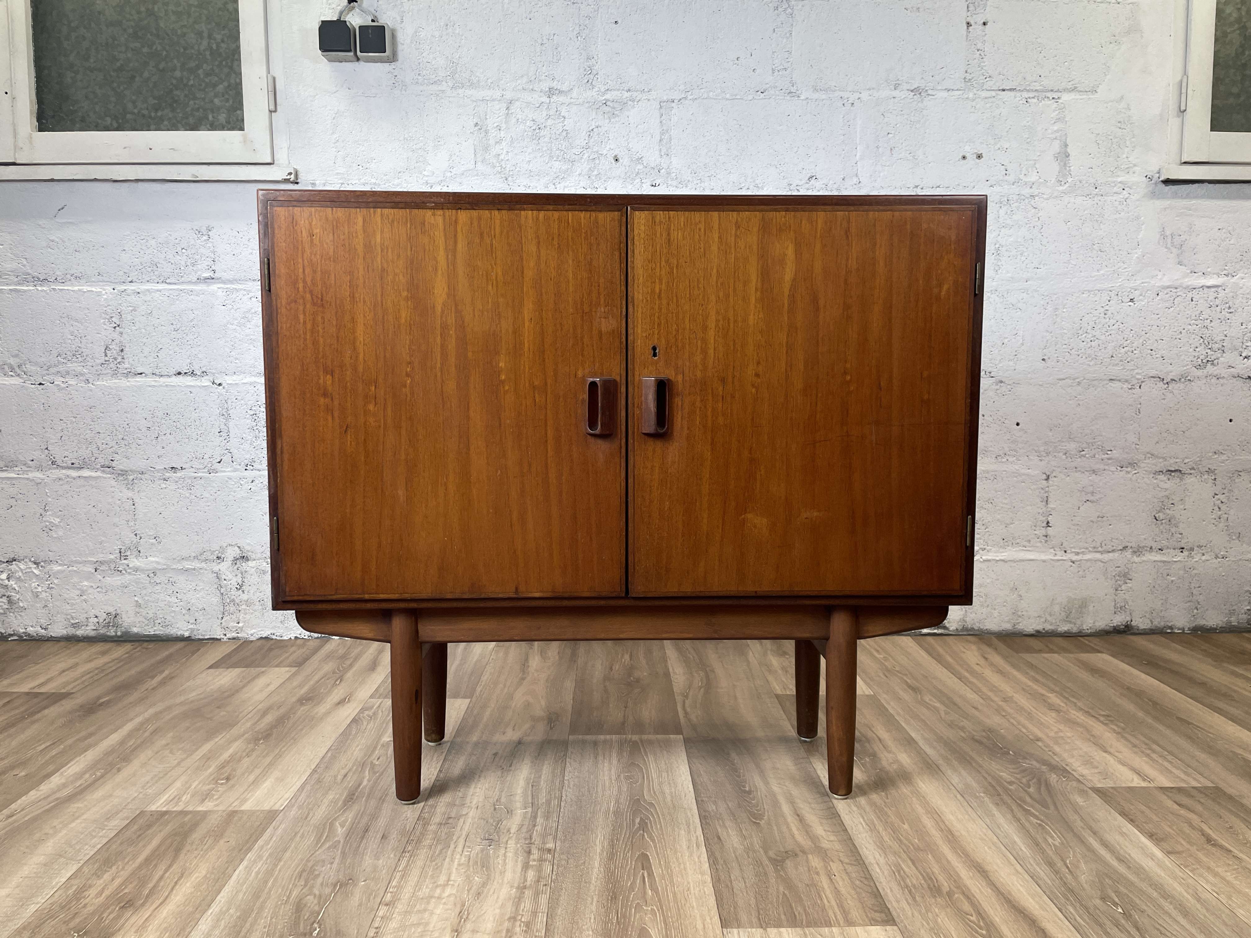 Vintage Scandinavian teak sideboard by Børge Mogensen for Søborg Furniture, 60s
